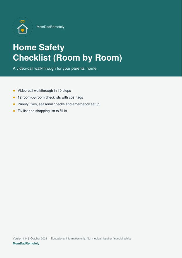 Cover of Home Safety Checklist (Room by Room)