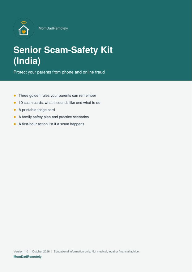 Cover of Senior Scam-Safety Kit (India)
